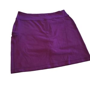 Duluth Trading Co women’s Noga stretch purple size Large skort skirt
